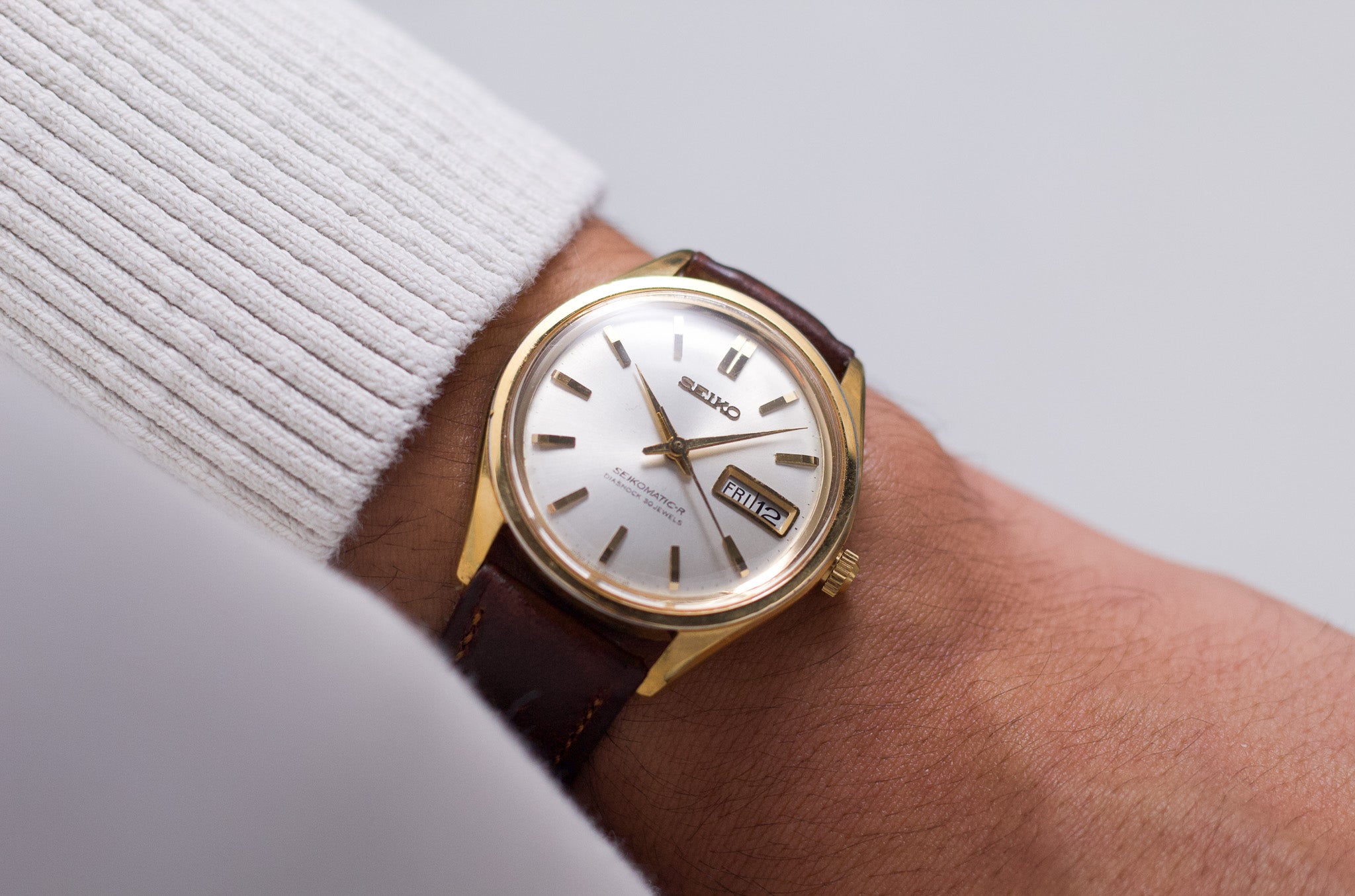 Serviced] 1965 Seiko Seikomatic-R Gold Toned Men's Wrist-Watch