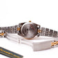 1990s Gruen Precision Quartz Silver Sunburst Dial Two Tone Case Couples' Watches