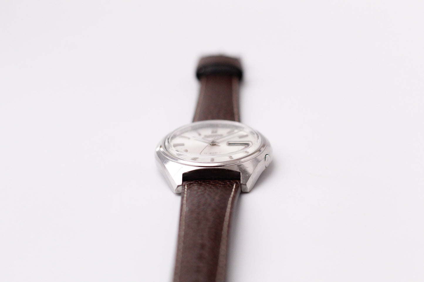 [Serviced] 1975 Seiko Actus Automatic Silver Sunburst Dial Men's Wrist-Watch