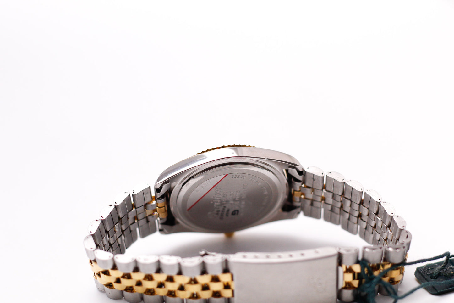 1990s Gruen Precision Quartz Silver Sunburst Dial Two Tone Case Couples' Watches