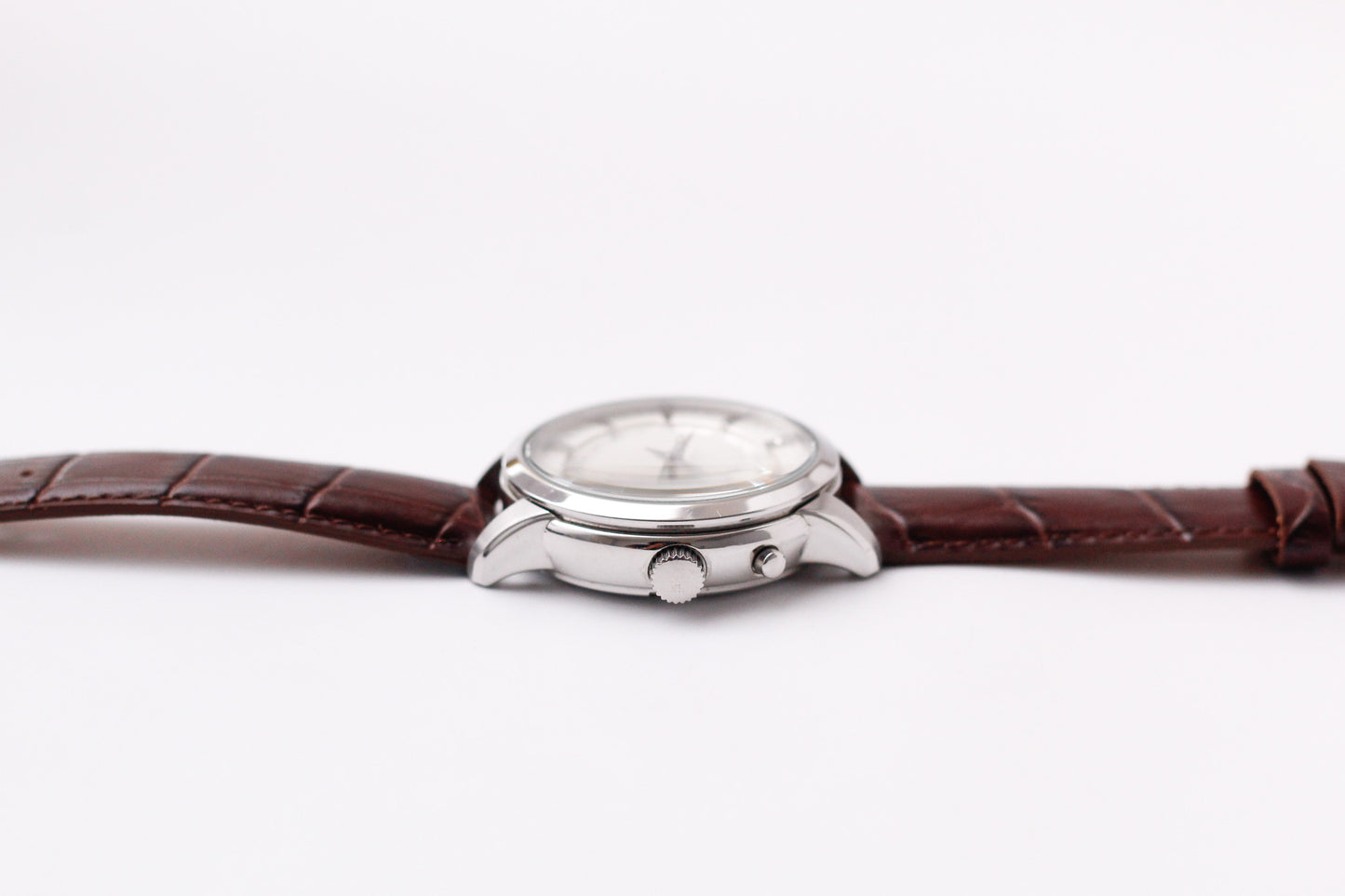 2014 Seiko Kinetic GMT Cream White Dial Men's Wrist-Watch Full-Set