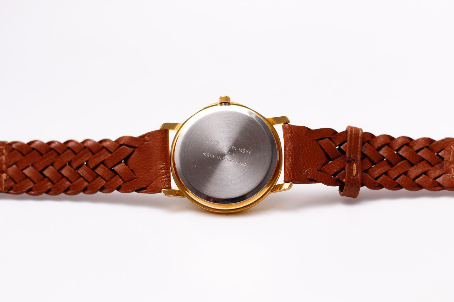 [Near Mint] 1990s Arenix Quartz Moving Golf Ball Dial Men's Wrist-Watch