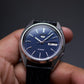 1984 Seiko 5 Automatic Straight Grain Midnight Blue Dial Men's Wrist-Watch