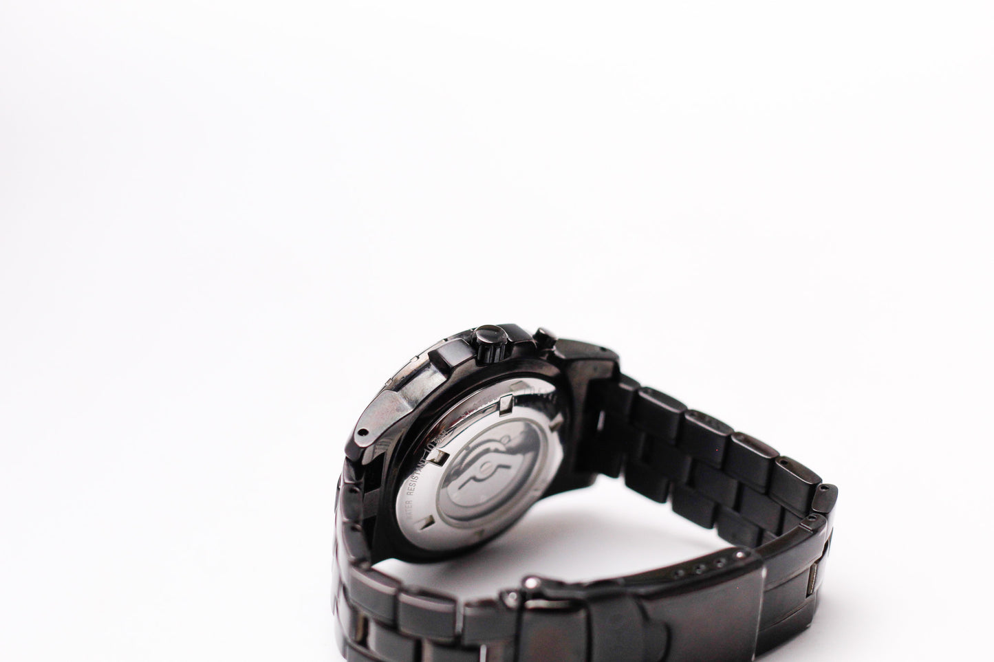 2007 Seiko Kinetic Matte Black Dial PVD Black Case Men's Wrist-Watch