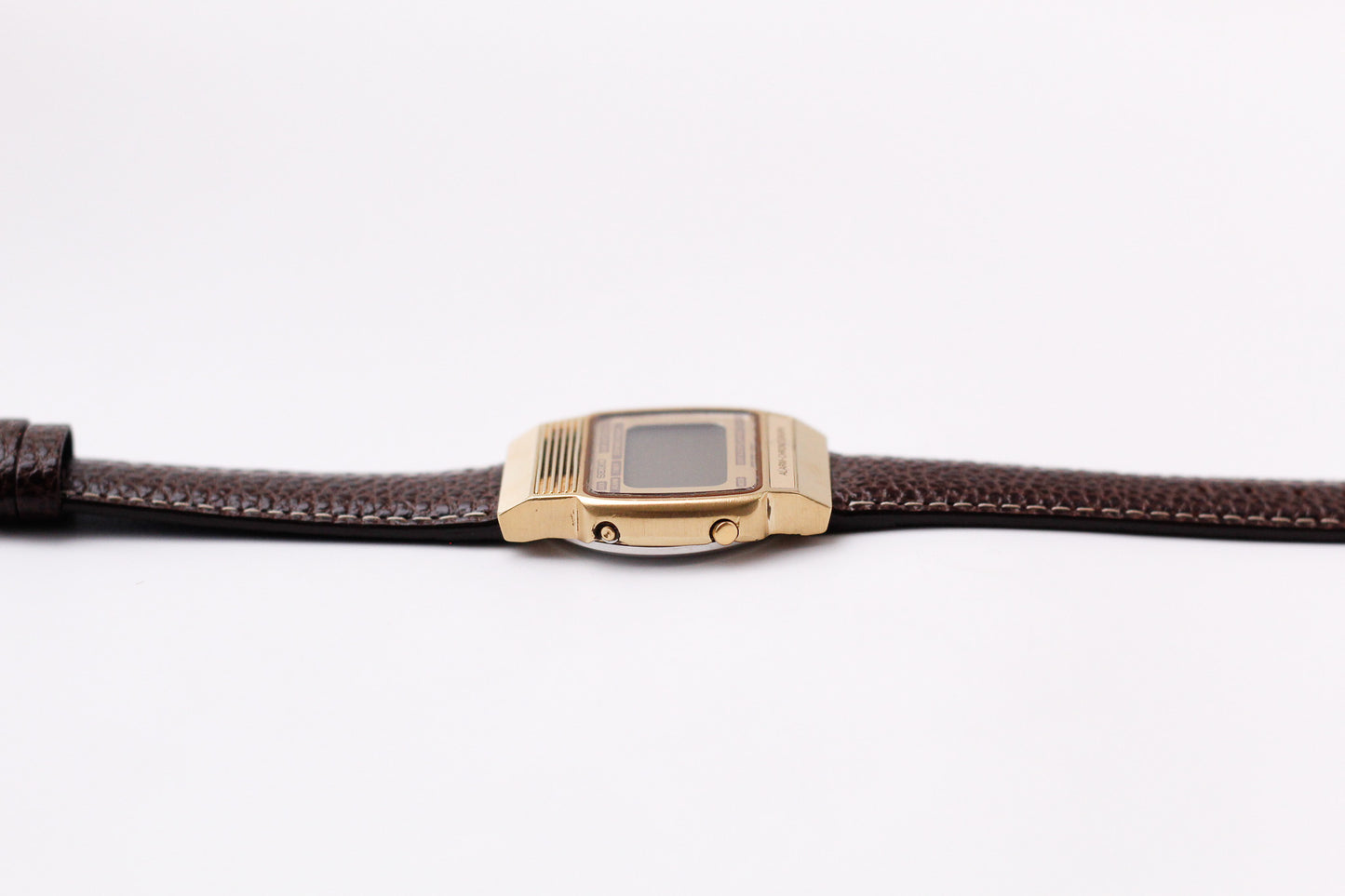 1979 Seiko 'Lemon Face' Digital Chronograph-Alarm Gold Toned Men's Wrist-Watch
