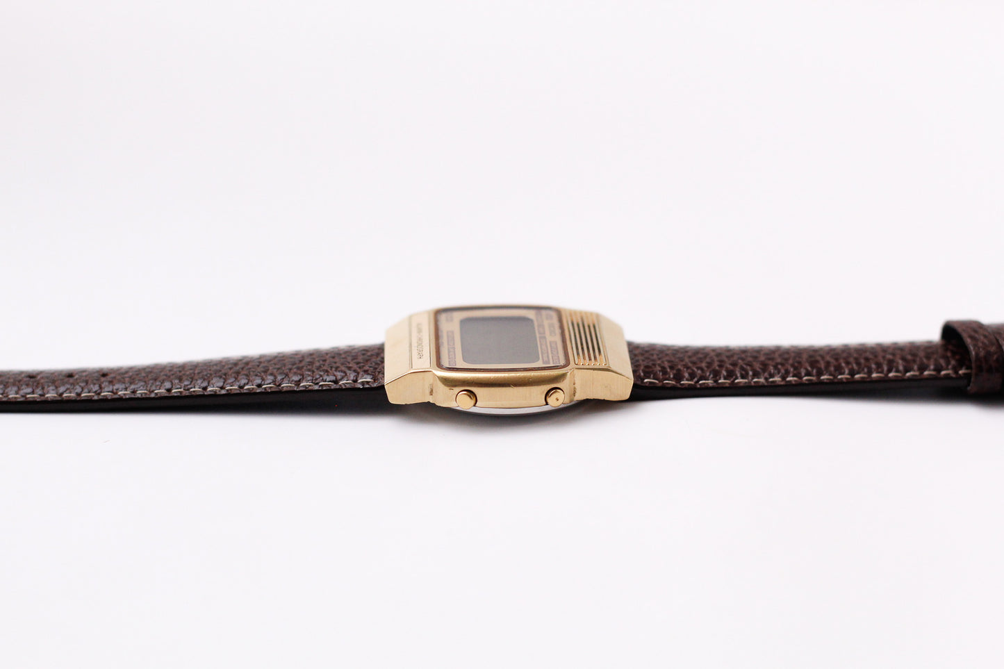 1979 Seiko 'Lemon Face' Digital Chronograph-Alarm Gold Toned Men's Wrist-Watch
