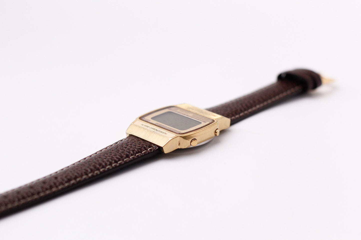 1979 Seiko 'Lemon Face' Digital Chronograph-Alarm Gold Toned Men's Wrist-Watch