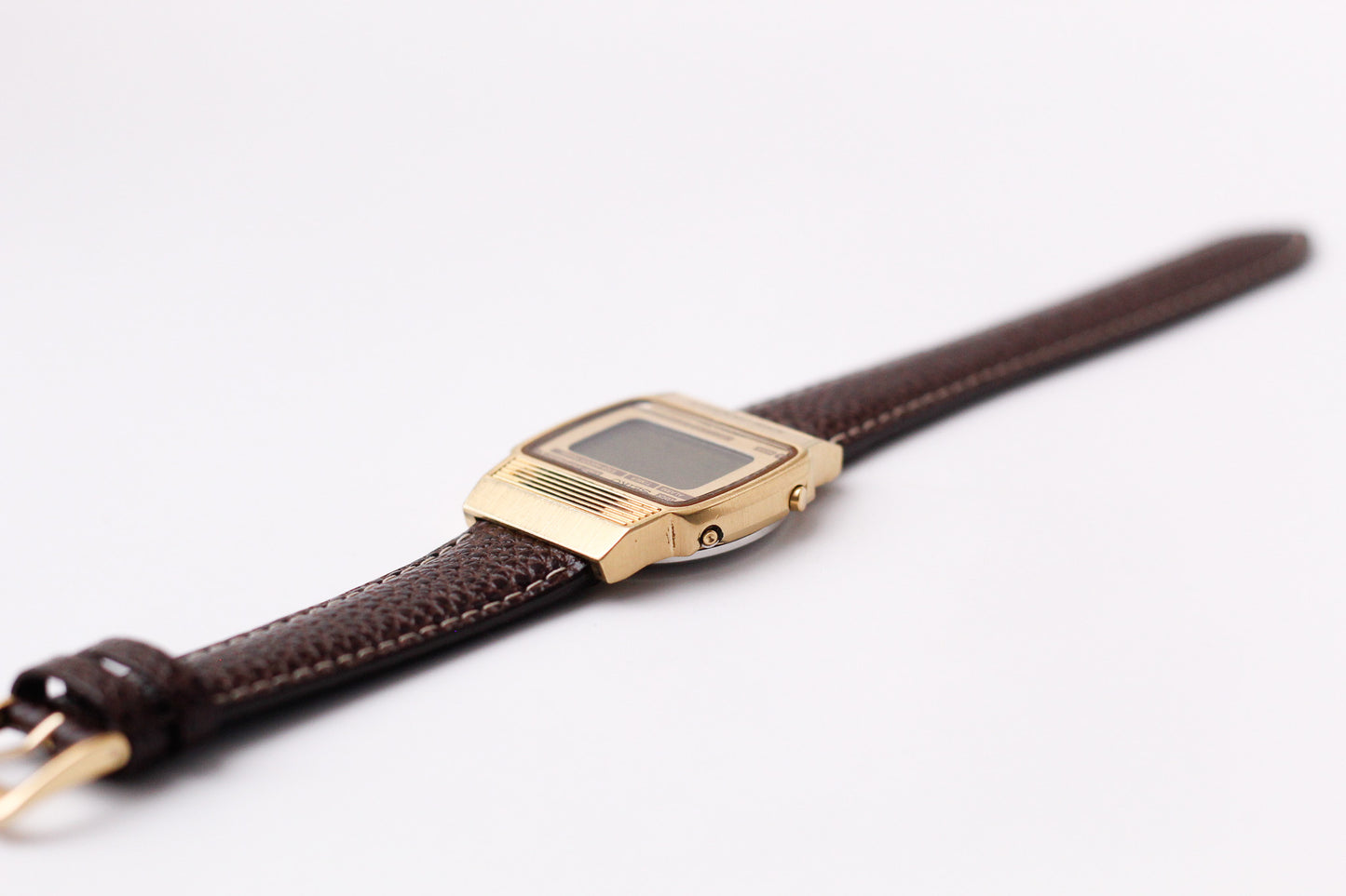 1979 Seiko 'Lemon Face' Digital Chronograph-Alarm Gold Toned Men's Wrist-Watch