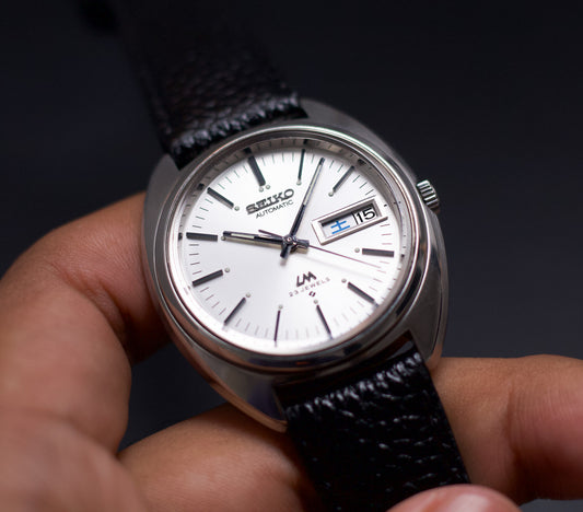 [Serviced] 1971 Seiko Lord-Matic Silver Sunburst Dial Men's Wrist-Watch