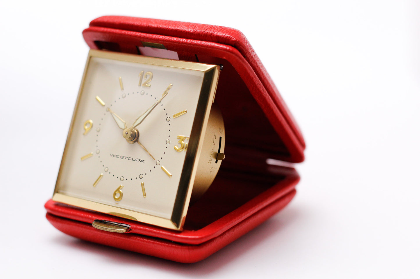 1970s Westclox Mechanical Travel Alarm-Clock W/Box