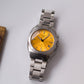 1996 Seiko AGS Kinetic Orange Sunburst Dial Men's Wrist-Watch