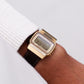 1979 Seiko 'Lemon Face' Digital Chronograph-Alarm Gold Toned Men's Wrist-Watch