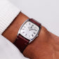 [Serviced] 11960s Universal Genève Straight Grain Silver Roman Dial Men's Mechanical Wrist Watch