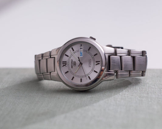 2000s Seiko 5 Baby 'Cartier Ronde De Must' Men's Automatic Wrist-Watch