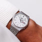 1980 Pulsar Quartz Textured Silver Dial Men's Wrist-Watch