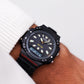 [Near Mint] 1995 Citizen Quartz Ana-Digi Matte Black Dial Men's Wrist-Watch