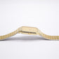 1997 Pulsar 'Tank' Quartz Golden Dial Men's Wrist-Watch