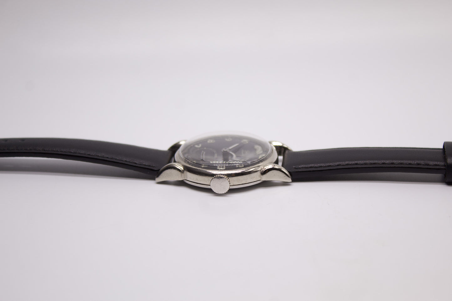 [Serviced] 1950s Services Continental Mechanical Black Dial Men's Wrist-Watch