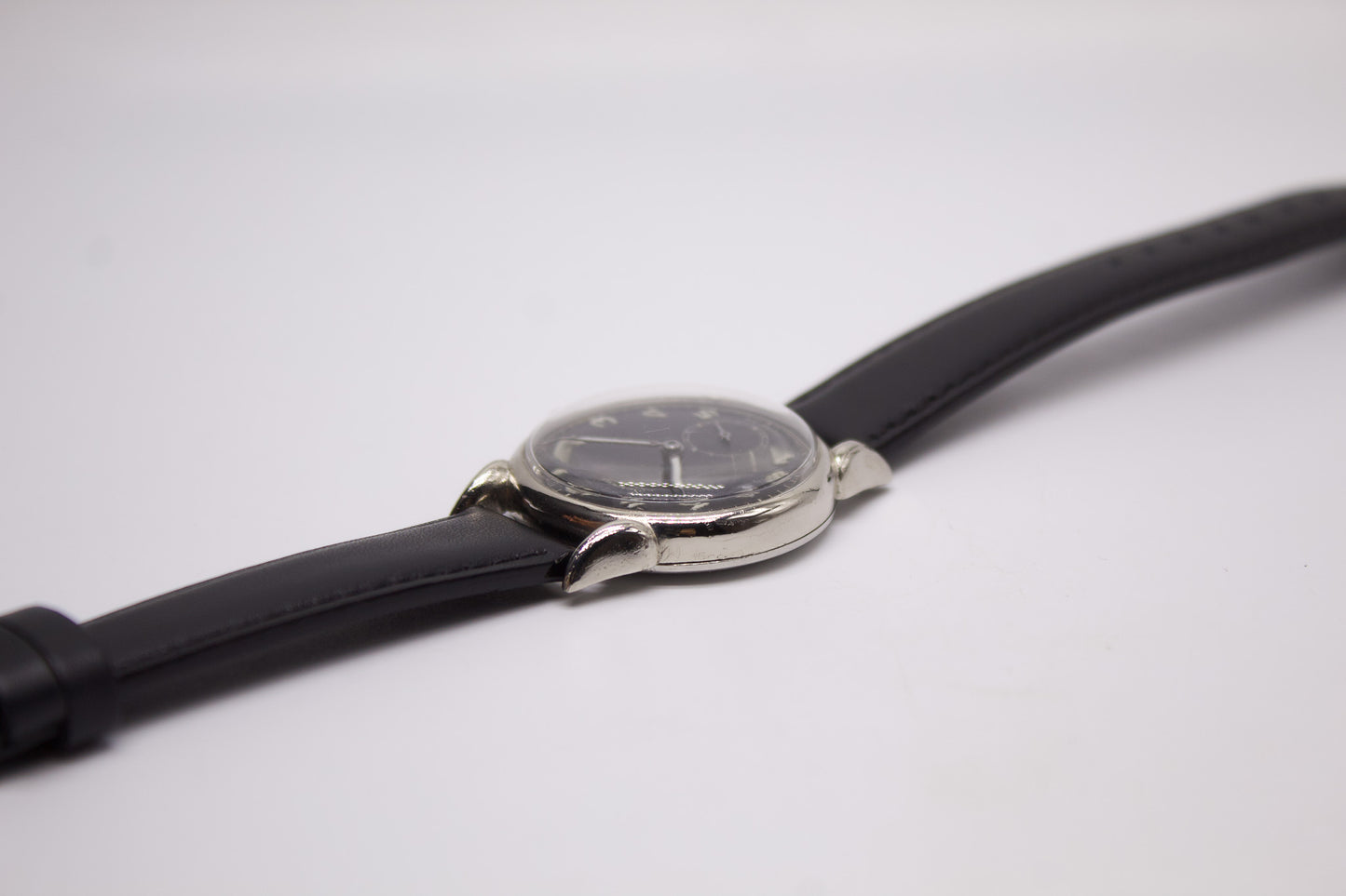 [Serviced] 1950s Services Continental Mechanical Black Dial Men's Wrist-Watch