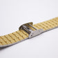1997 Pulsar 'Tank' Quartz Golden Dial Men's Wrist-Watch