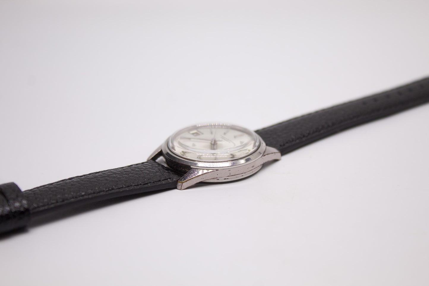 [Serviced] 1966 Seiko Sportsman Seahorse Silver Sunburst Dial Men's Wrist-Watch
