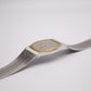 1993 Pulsar Quartz Straight Grain Gray Dial Two Tone Men's Wrist Watch