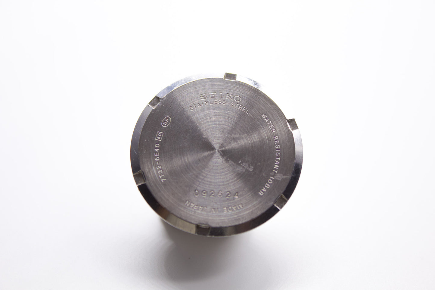 1998 Seiko Chronograph Black Matte Dial Men's Wrist-Watch