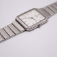 1988 Seiko Quartz Tank Tapestry White Dial Men's Wrist-Watch