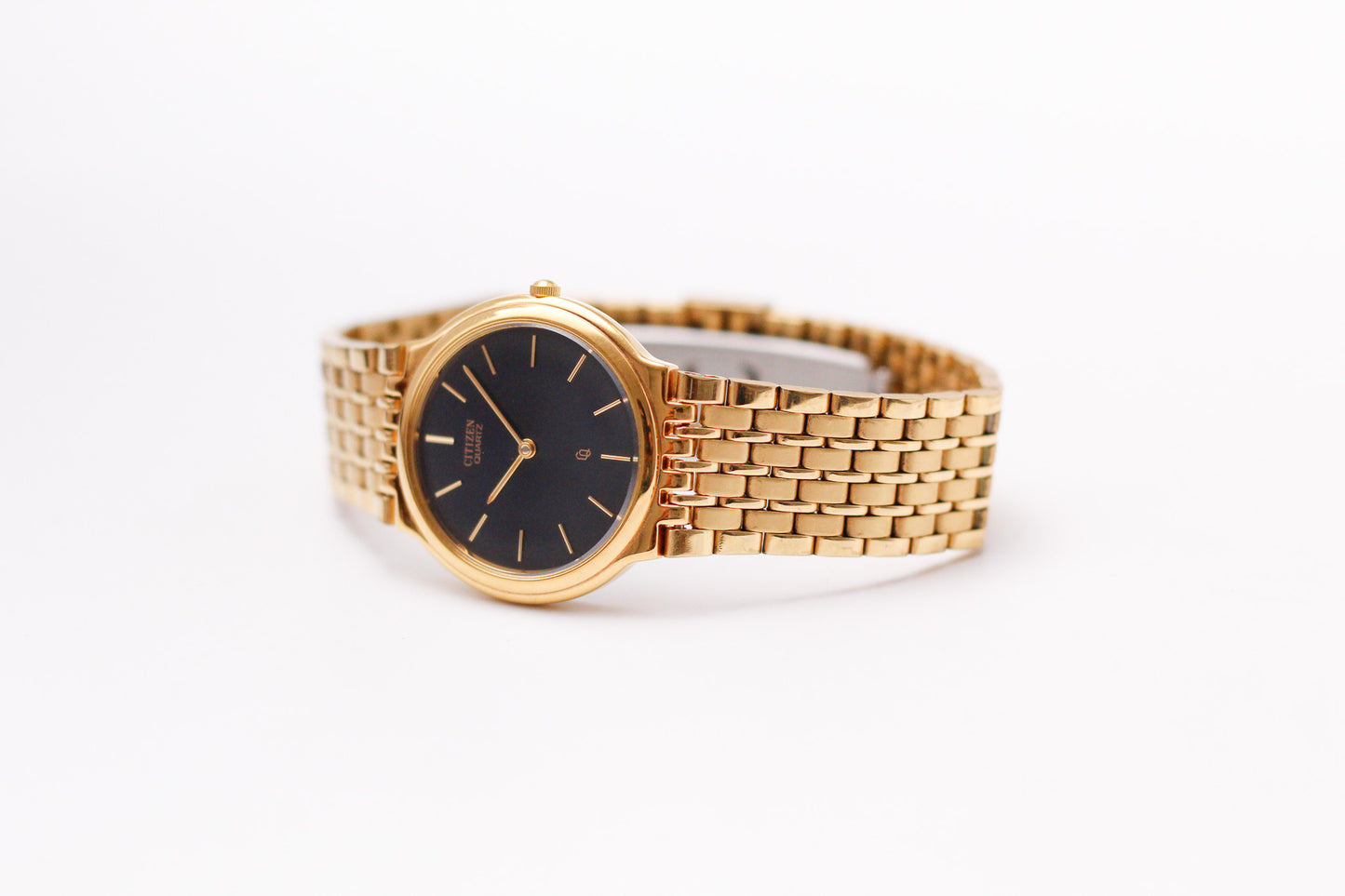 1997 Citizen CQ Quartz Inky Black Dial Ladies' Wrist-Watch
