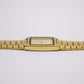 1995 Citizen CQ Quartz Tank Textured Golden Dial Men's Wrist-Watch