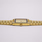 1995 Citizen CQ Quartz Tank Textured Golden Dial Men's Wrist-Watch