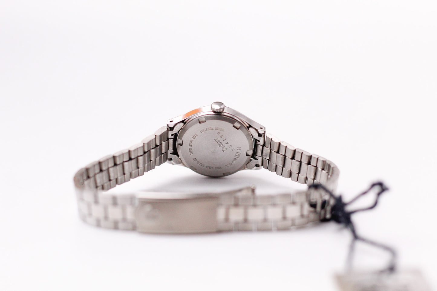 [Near Mint] 1993 Pulsar Quartz Silver Linen Dial Ladies' Wrist-Watch W/Box & Tag