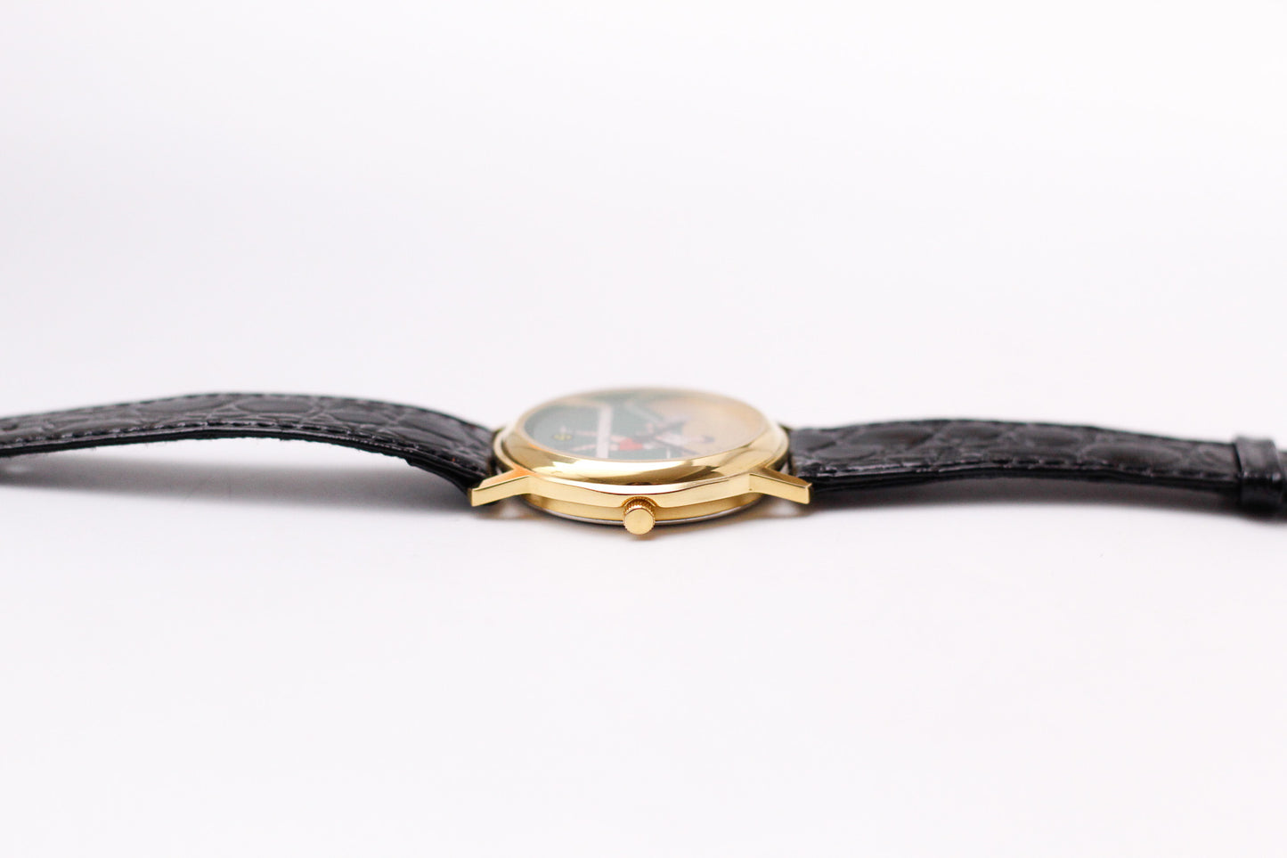 [Near Mint] 1990s Arenix Quartz Moving Tennis Ball Dial Men's Wrist-Watch