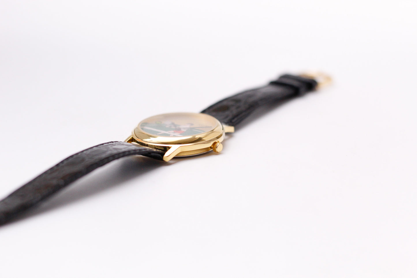 [Near Mint] 1990s Arenix Quartz Moving Tennis Ball Dial Men's Wrist-Watch