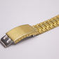 1995 Citizen CQ Quartz Tank Textured Golden Dial Men's Wrist-Watch