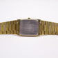 1995 Citizen CQ Quartz Tank Textured Golden Dial Men's Wrist-Watch