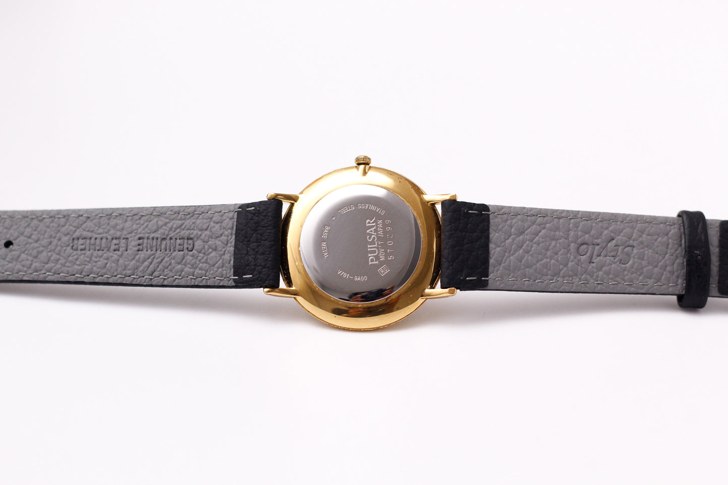 2005 Pulsar Quartz Golden Sunburst Dial Men's Wrist-Watch
