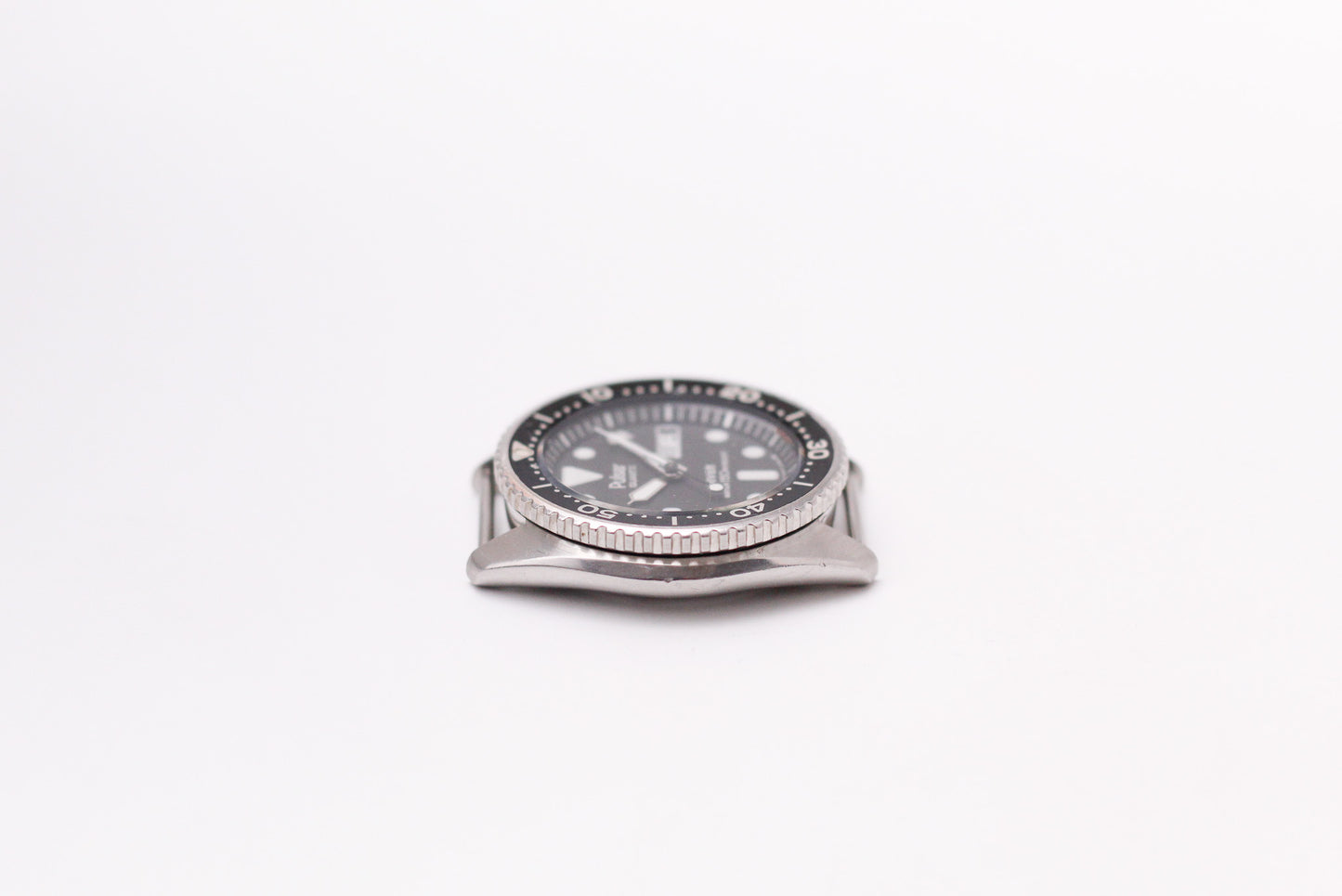 1981 Pulsar Quartz Diver Matte Black Dial Men's Wrist-Watch
