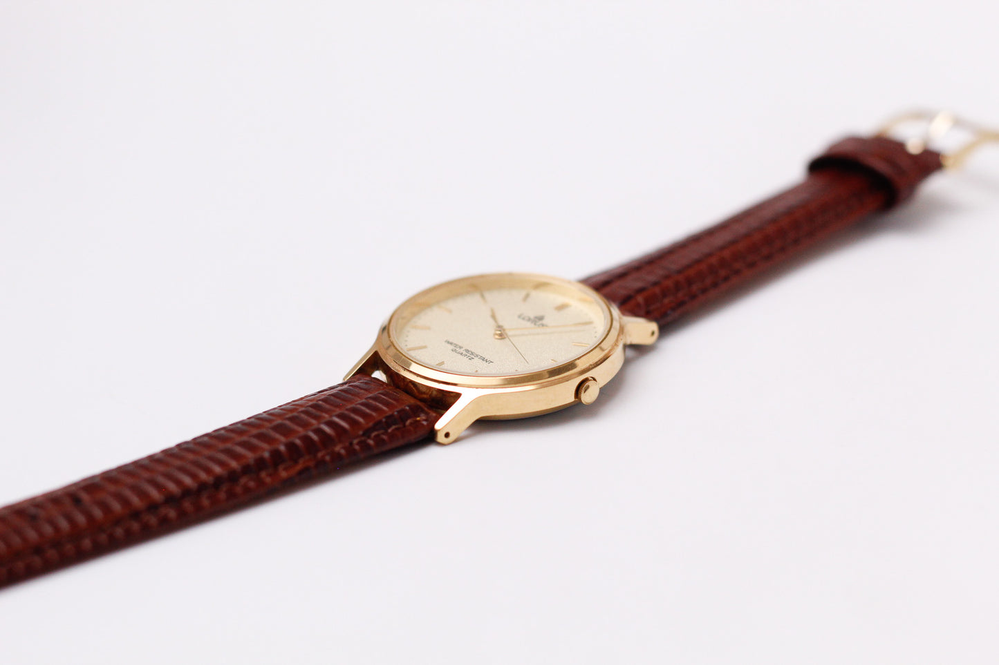 1990s Lorus Quartz Golden Snowfall Dial Men's Wrist-Watch