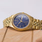 1995 Citizen Quartz Marine Blue Sunburst Dial 'Baby Day-Date'