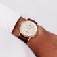 1990s Lorus Quartz Golden Snowfall Dial Men's Wrist-Watch