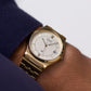 [New Old Stock] 1989 Seiko SQ Golden Roman Dial Men's Wrist-Watch Full-Set