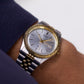 1990s Citizen Baby 'Day-Date' Silver Dial Two Tone Men's Wrist Watch