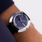 [Serviced] 1974 Seiko Automatic Deep Lilac Straight Grain Dial Men's Wrist-Watch