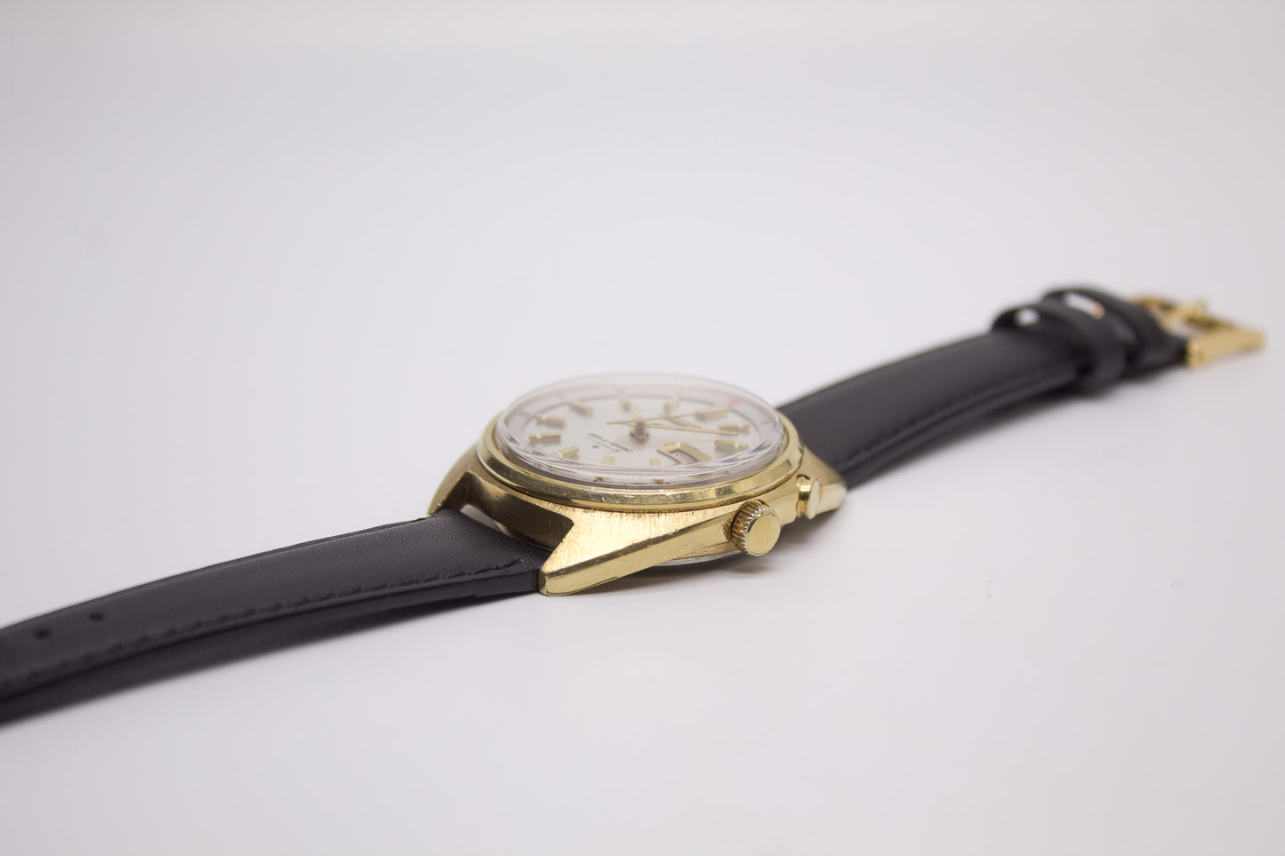 [Serviced] 1973 Seiko Bell-Matic Silver Linen Dial Men's Wrist-Watch