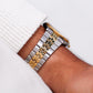 1989 Seiko SQ Quartz Two Tone Gray Dial Men's Wrist-Watch W/Box