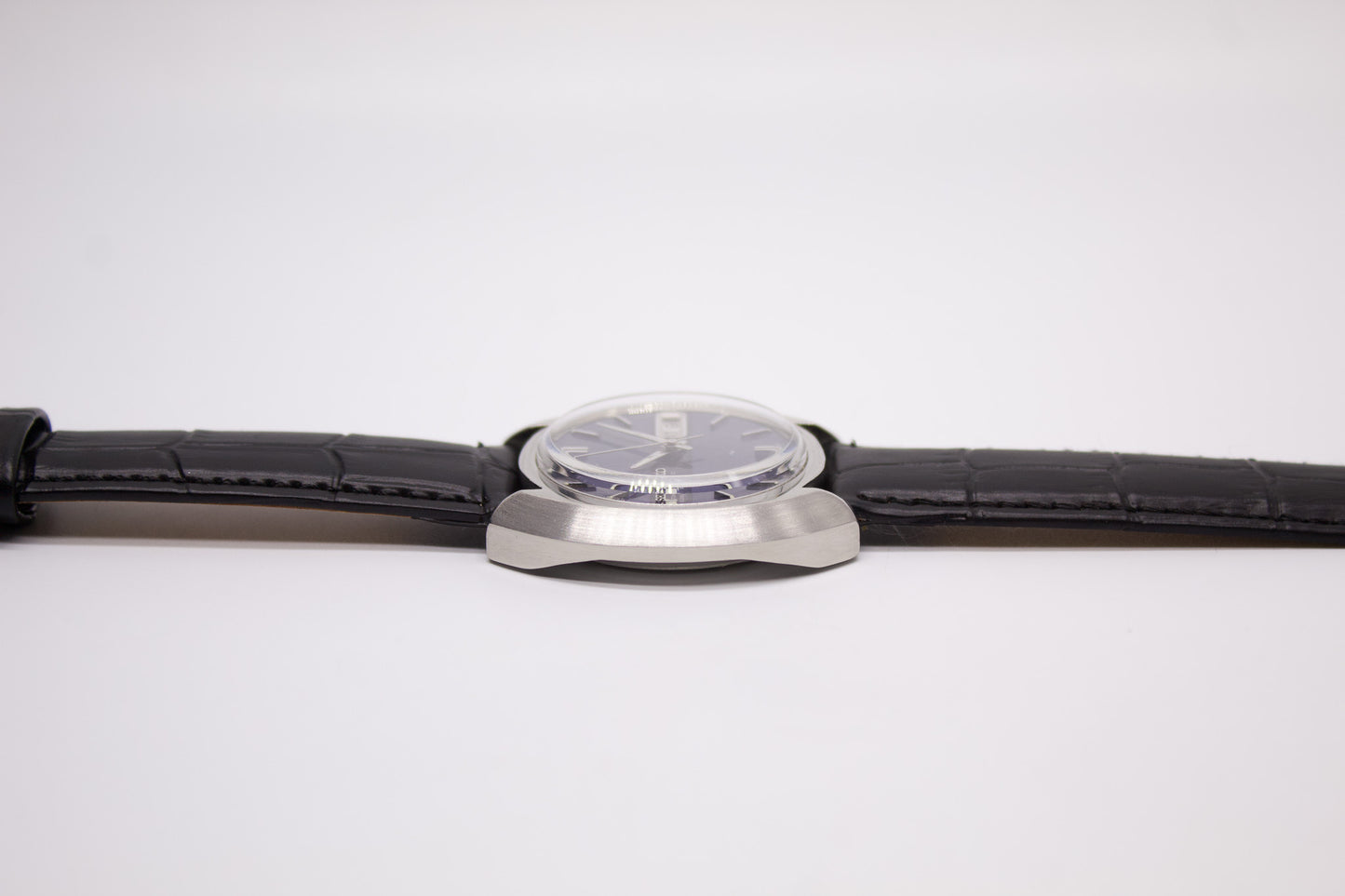 [Serviced] 1974 Seiko Automatic Deep Lilac Straight Grain Dial Men's Wrist-Watch