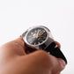 [Serviced] 1970s Orient Crystal Automatic Matte Black Dial Men's Wrist-Watch