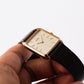 1987 Seiko Tank Straight Grain Golden Dial Men's Wrist-Watch