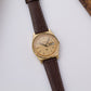 1980 Seiko SQ Matte Golden Dial Gold Toned Men's Wrist-Watch